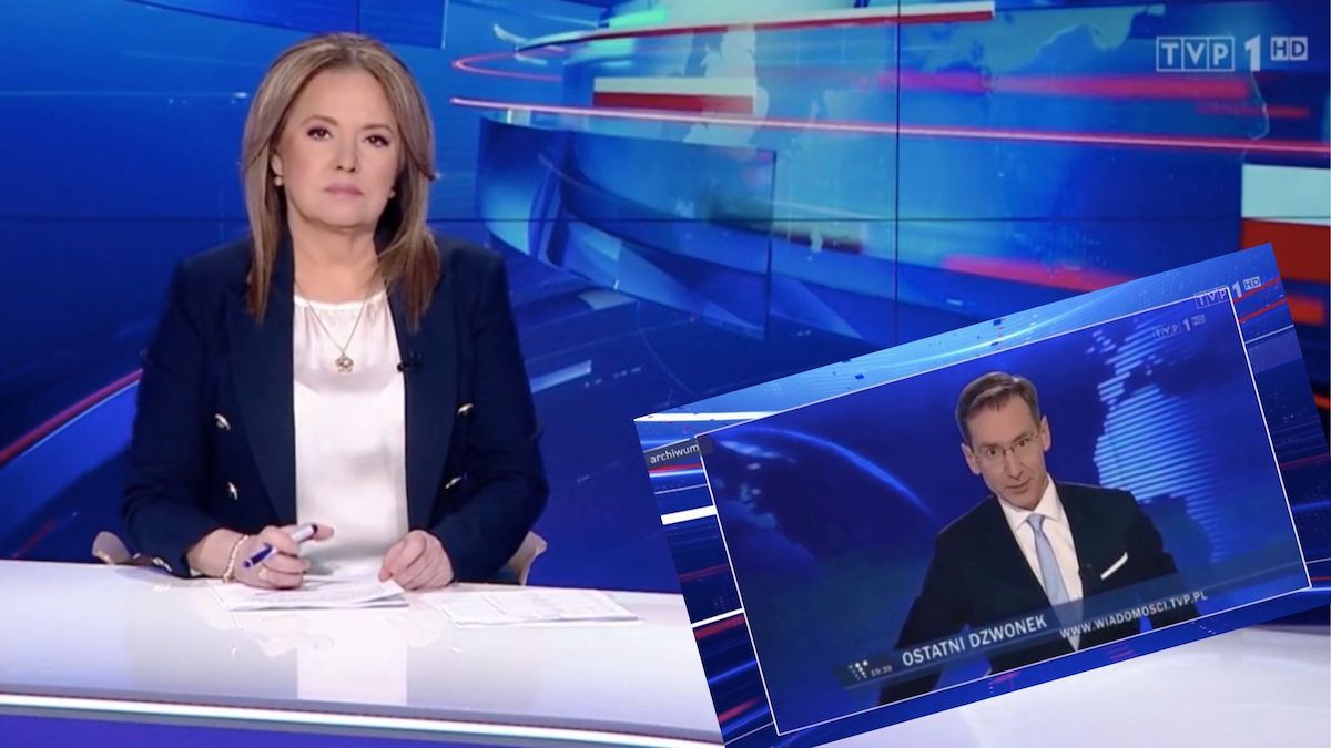 Danuta Holecka Piotr Kraśko "Wiadomości" TVP
