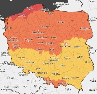 Wichura w Polsce, IMGW wydało alerty