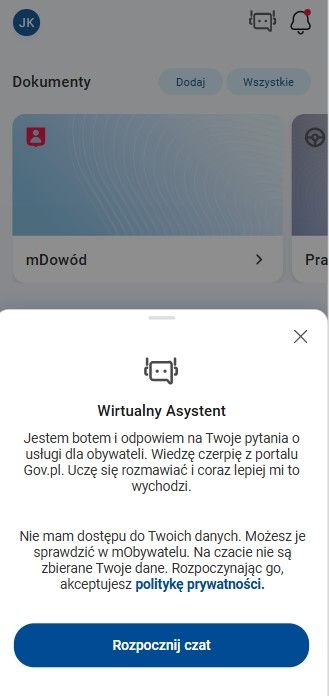 wirtualny asystent mObywatel