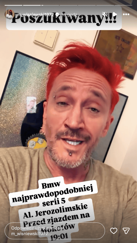 Wiśniewski prosił policję o pomoc. Trwają poszukiwania