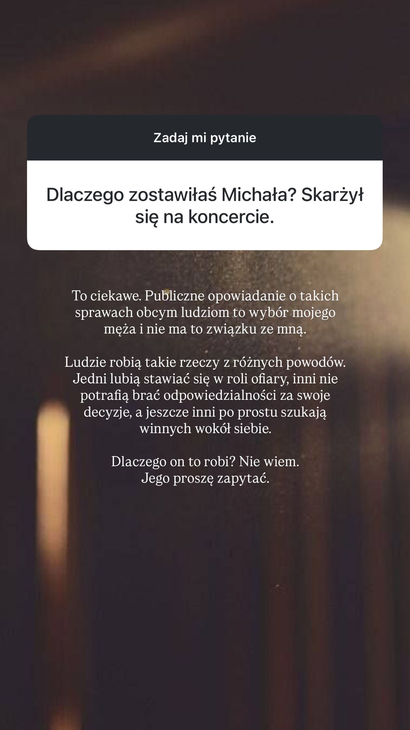 Żona Wiśniewskiego właśnie ujawniła prawdę o ich małżeństwie. Na jaw wyszły smutne kulisy