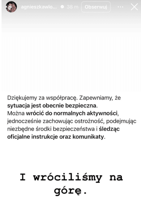 Agnieszka Włodarczyk nadaje prosto z Dubaju. "Był Alert"