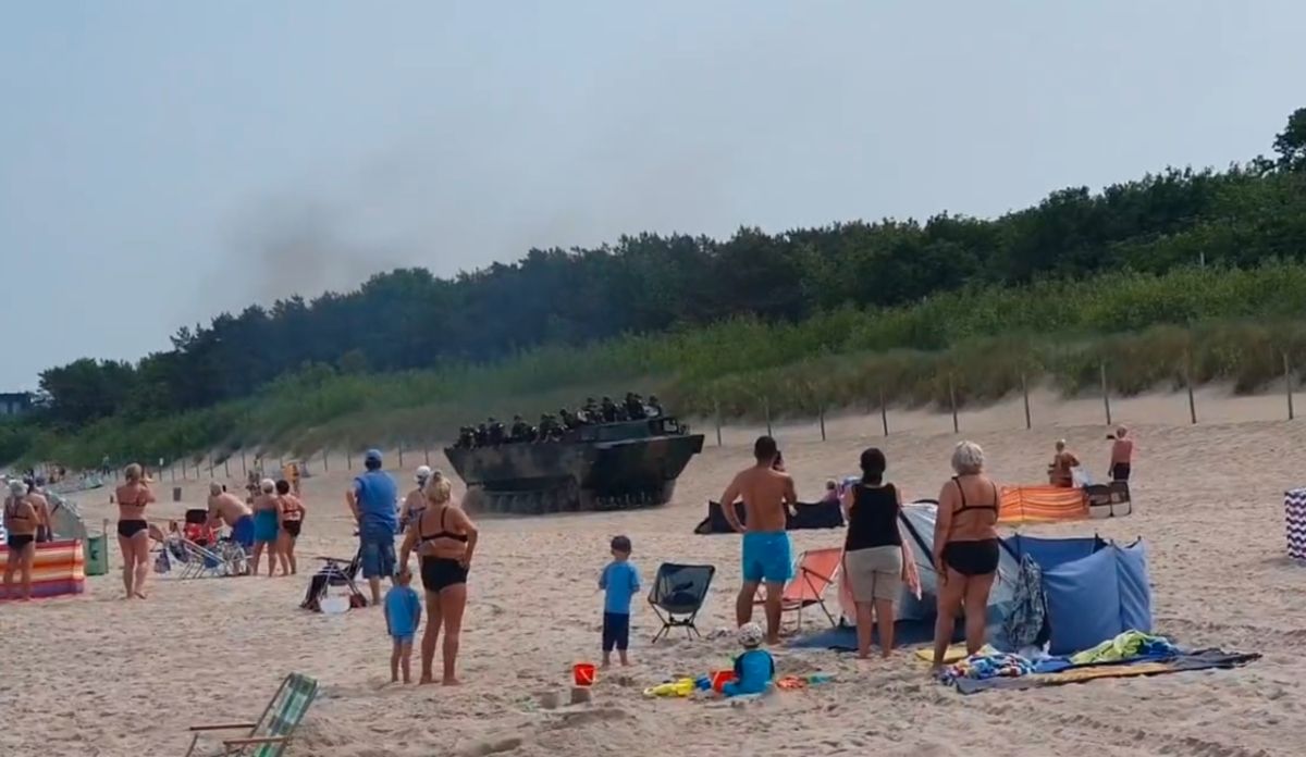 wojsko na plaży