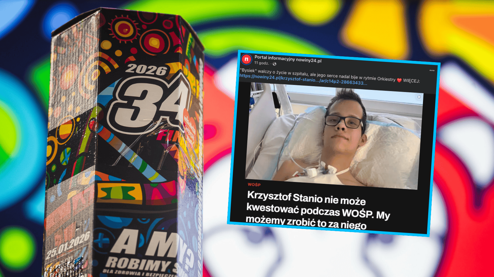 Przykra wiadomość na dzień przed finałem. Młodziutki wolontariusz WOŚP walczy o życie