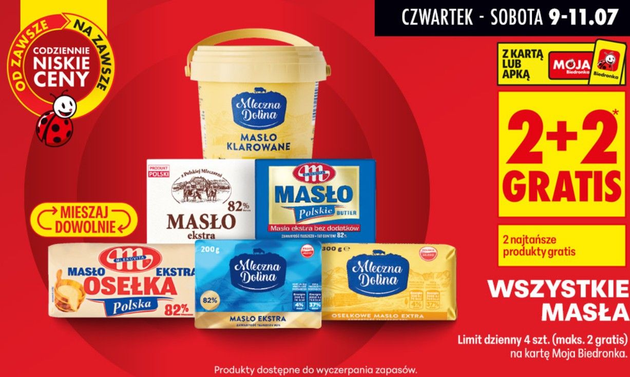 Od czwartku w Biedronce atrakcyjna oferta. 2+2 gratis to dopiero początek