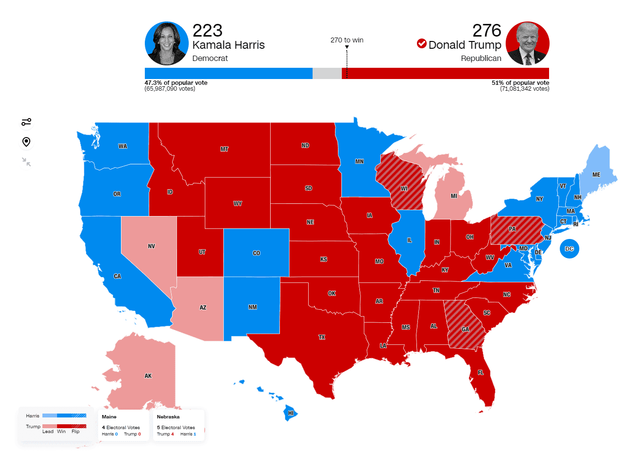 wybory USA mapa 2  fot CNN.png