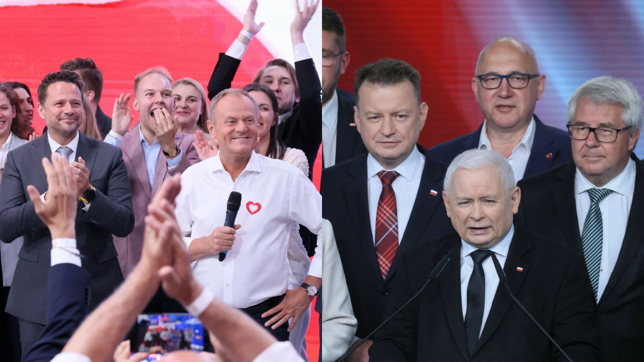 Rafał Trzaskowski, Donald Tusk, Jarosław Kaczyński
