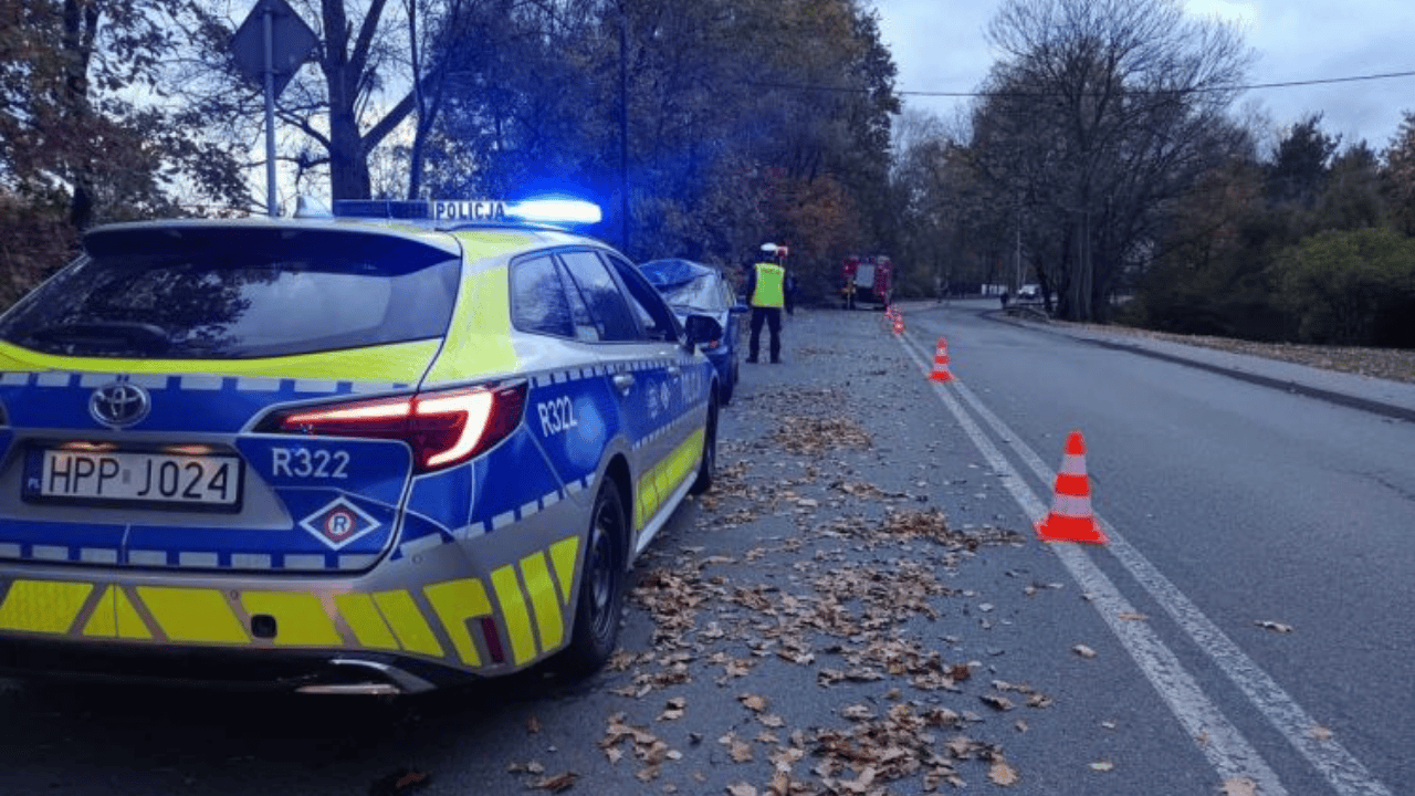 Tragedia na prostej drodze, nie żyją dwie młode osoby. W akcji wszystkie służby