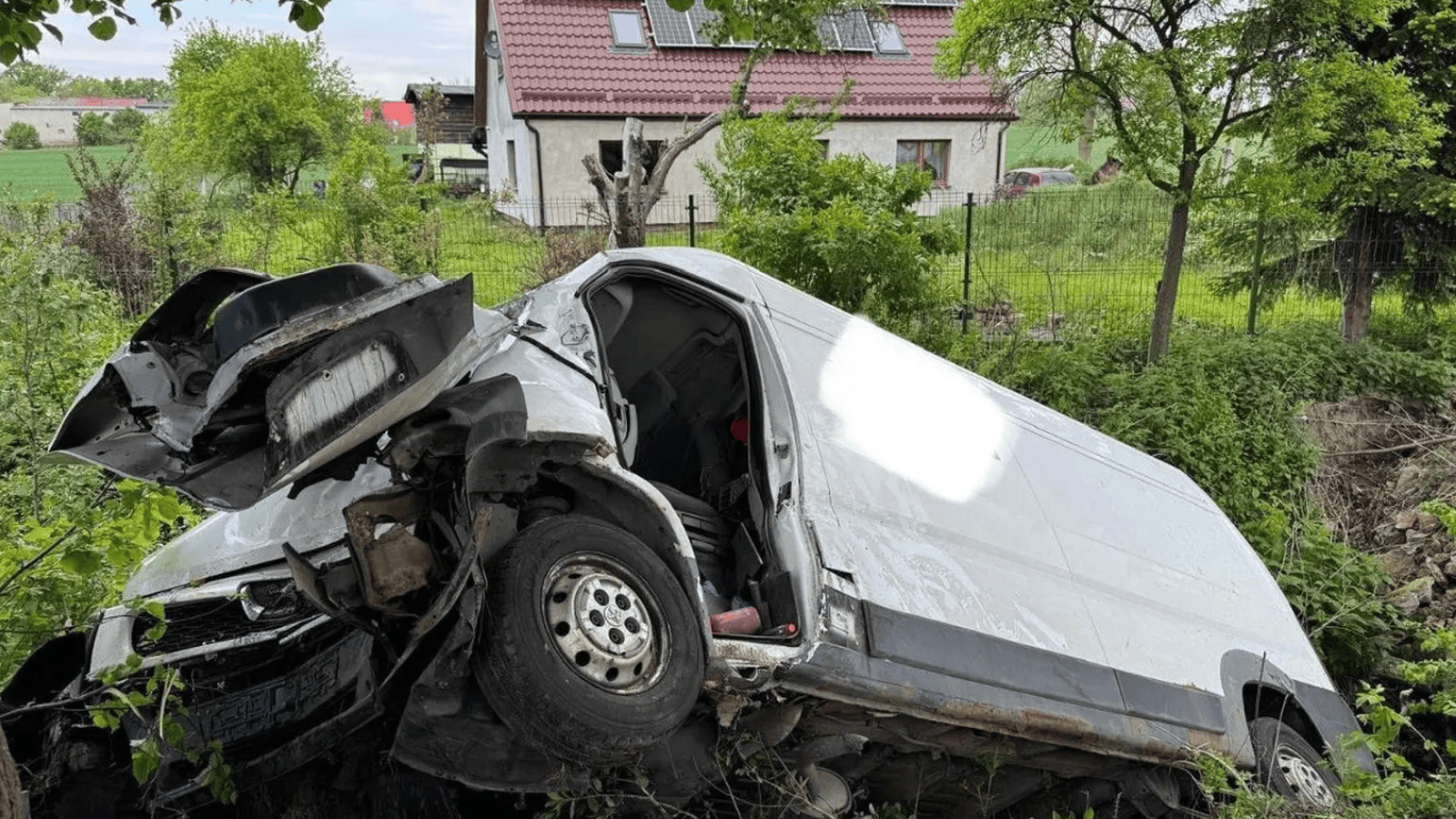 Wypadek, fot. KW PSP Gdańsk