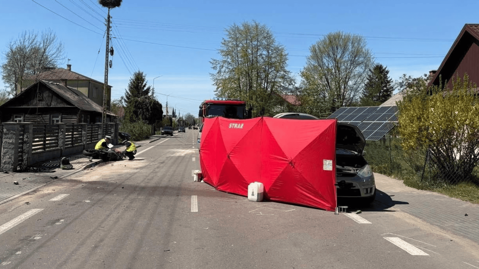 Tragiczny wypadek w Lubelskiem. Nie żyje 28-letni motocyklista