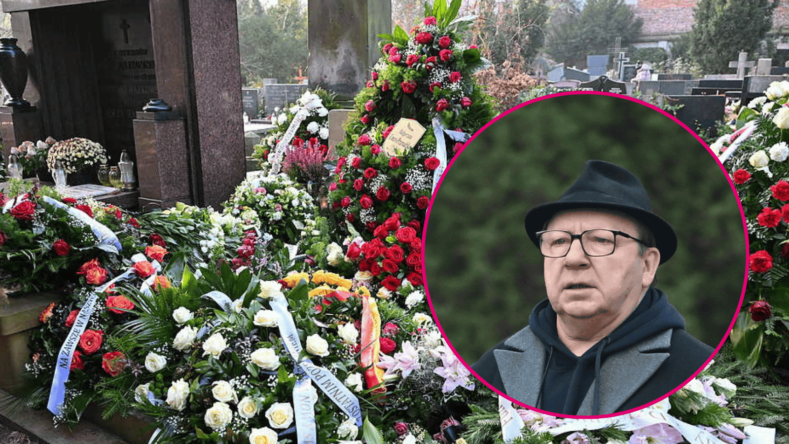 Zbigniew Zamachowski pojawił się z Ukochaną na pogrzebie Magdy Umer. Te miny mówią wszystko