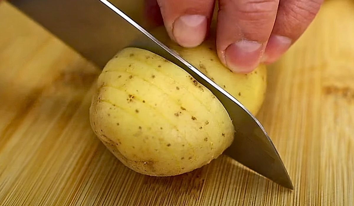 nacinanie ziemniaka