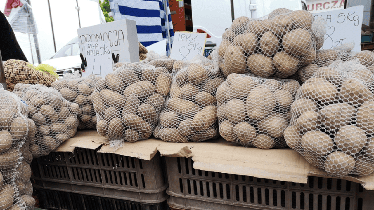Ziemniaki na bazarze
