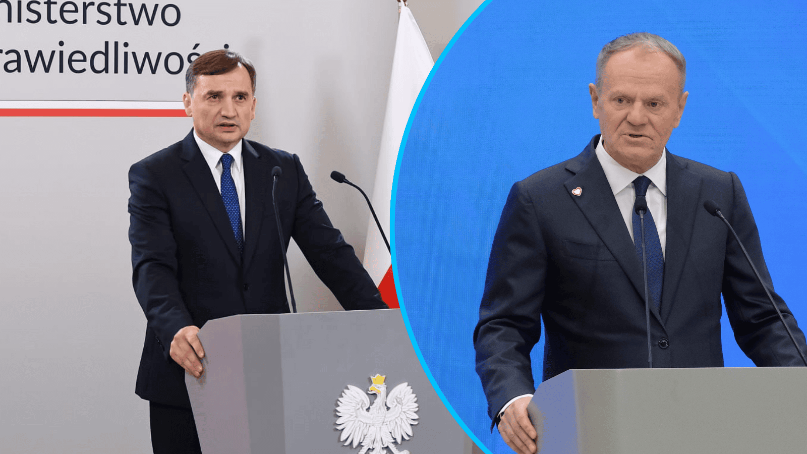 Zbigniew Ziobro i Donald Tusk.